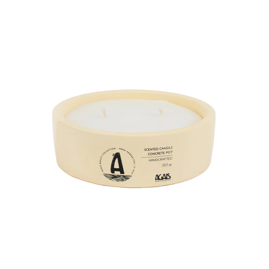 Vanilya–Marshmallow Kokulu Yassı Mum 220 g