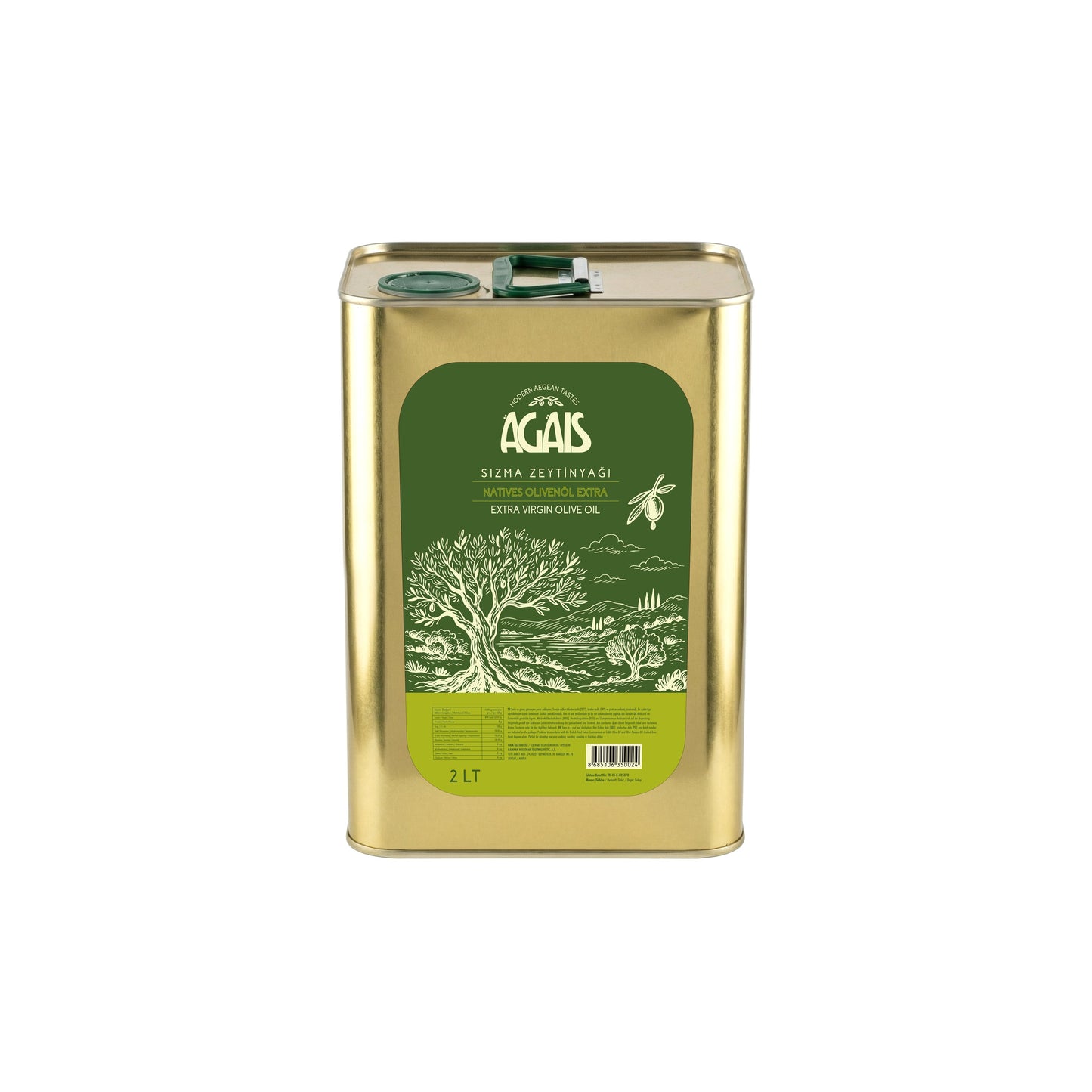 Agais Natürel Sızma Zeytinyağı 2LT