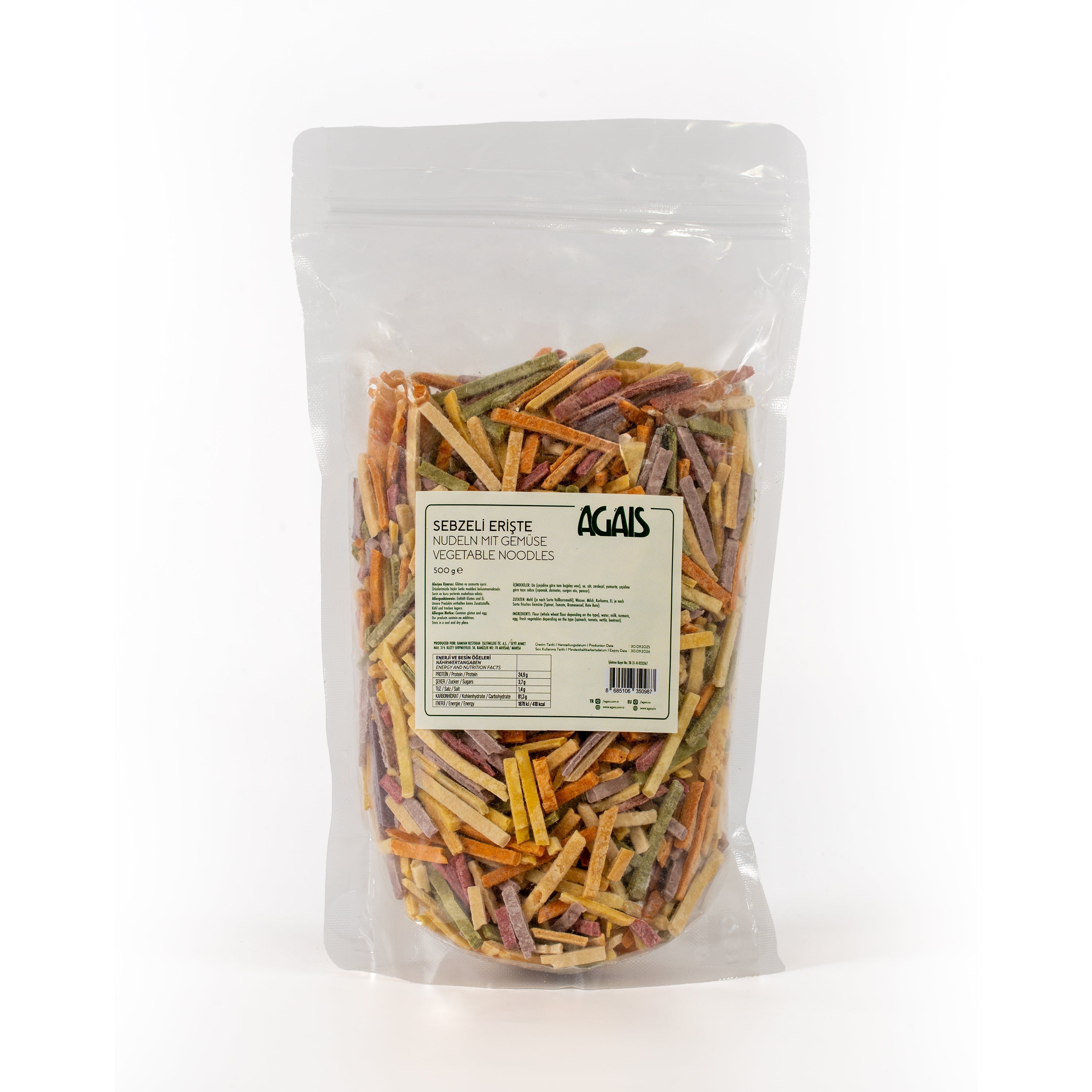 Agais Sebzeli Erişte 500g